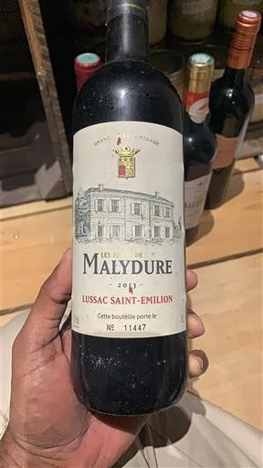 Bordeaux Lussac-saint-émilion Les Hauts de Malydure 2013