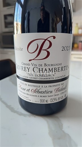 Bourgogne Gevrey-chambertin Anne et Sébastien Bidault Aux Echezeaux 2023