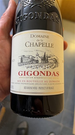 Weine Rouge sec Domaine La Chapelle 2023 Frankreich Rhônetal Gigondas AOC
