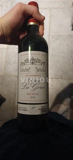 Bordeaux Médoc Cru Bourgeois Château La Gorce 2018