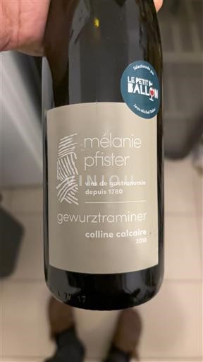 Alsace Gewurztraminer Mélanie Pfister Colline Calcaire 2018