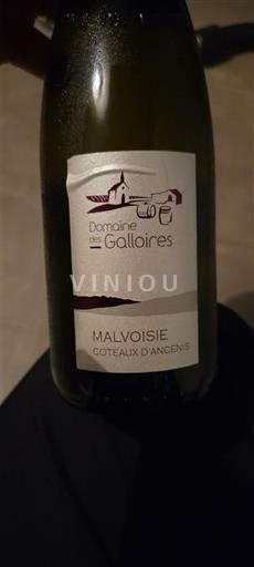 Loiren laakso Coteaux-d'ancenis Domaine S Galloires Malvoisie 2020