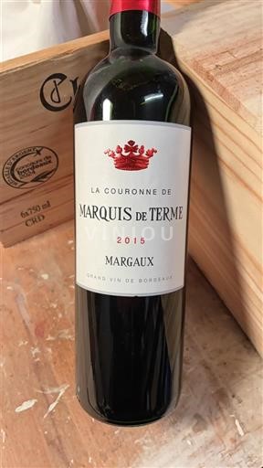 Bordeaux Margaux Château Marquis de Terme La Couronne de Marquis de Terme 2015