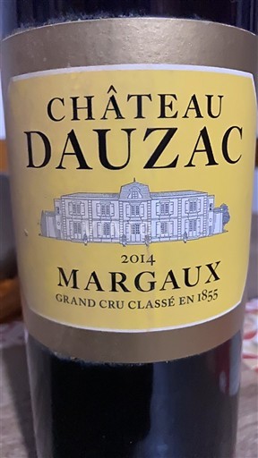 Bordeaux Margaux Grand Cru Château Dauzac 2014