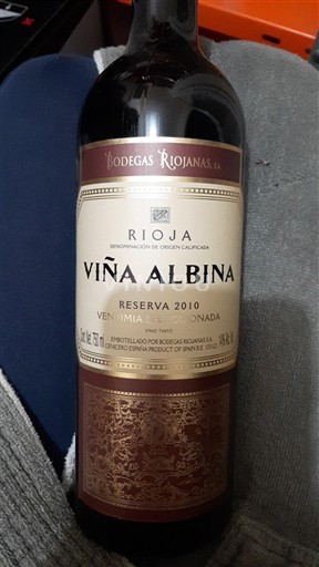 La Rioja Rioja Bodegas Riojanas Viña Albina Reserva 2010