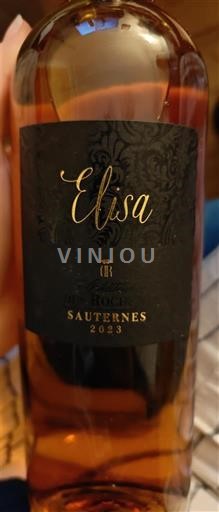 Bordeaux Sauternes Château Roumieu Elisa 2023