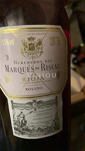 La Rioja Rioja Herederos del Marqués de Riscal Rosado Ei vuosikertaa