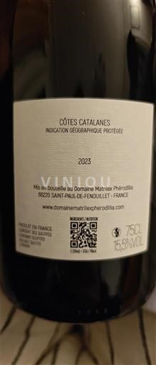 Vine Rouge sec Boaz Domaine Matrilex Phérodillia 2023 Frankrig Languedoc og Roussillon Catalansk skråning IGP