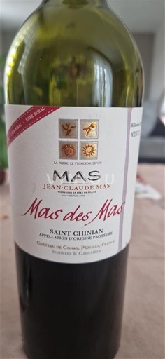 Languedoc Saint-Chinian Mas Jean-Claude Mas Mas des Mas Ikke-årgang