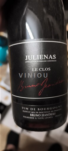 Beaujolais Juliénas Bruno Jeandeau Le Clos 2023