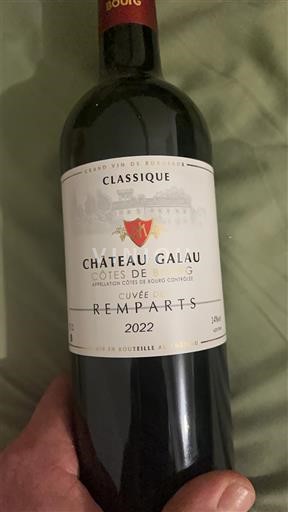 Bordeaux Côtes-de-bourg Château Galau Remparts 2022