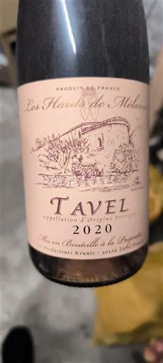 Vine Rosé sec Les Hauts de Mélian 2020 Frankrig Rhône-dalen Tavel AOC