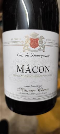 Burgundi Mâcon ja Mâcon-kylät Maurice Chenu Ei vuosikertaa