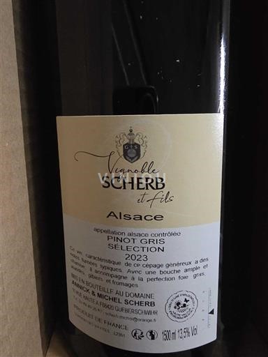 Elzas Vignoble Scherb et Fils Pinot Gris Sélection 2023