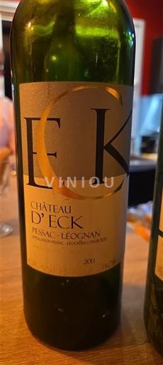 Bordeaux Pessac-Léognan Château Eck 2011
