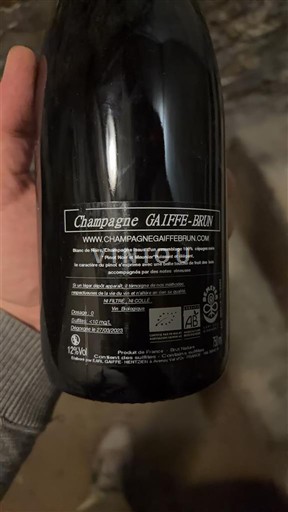 Champaña Champán Champagne Gaiffe-Brun Premier cru Sin añada