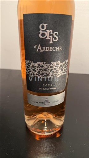 Alpe in reke Rona Ardeška. Vignerons Ardéchois Gris d'Ardèche 2022