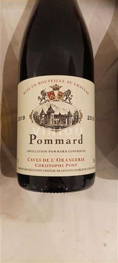 Borgoña Pommard Caves de l'Orangerie Christophe Pont 2019