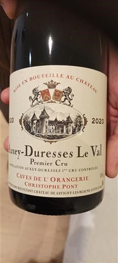 Bourgondië Auxey-Duresses Premier Cru Caves de l'Orangerie Christophe Pont Le Val 2020