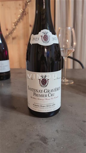 Vinos Rouge sec Gravières Domaine Roger Belland 2023 Francia Borgoña Santenay AOC Premier Cru