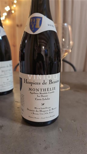 Burgundy Monthélie Hospices de Beaune Lebelin les duresses 2022