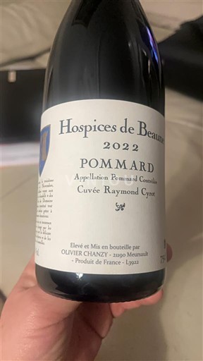 Burgundia Pommard Hospices de Beaune Raymond Cyrot 2022
