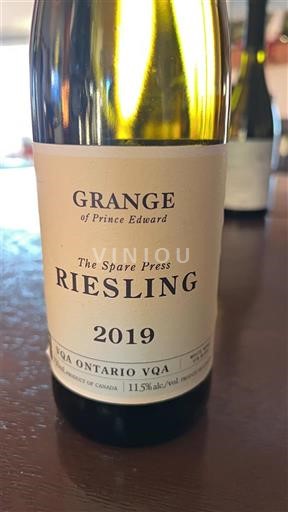 Ontario Ni doloceno Grange of Prince Edward The Spare Press 2019