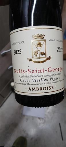 Bourgogne Nuits-saint-georges Ambroise Vieilles Vignes 2022