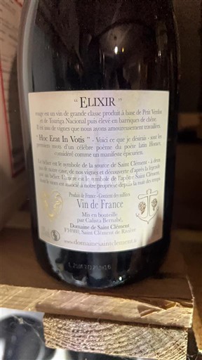 Languedoc Ikke specificeret Domaine Saint Clément Elixir 2018