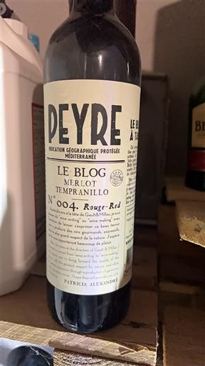 Provence, Nedre Rhônedal, Korsika Middelhavet Domaine Peyre Le Blog N°004 Merlot Tempranillo 2020