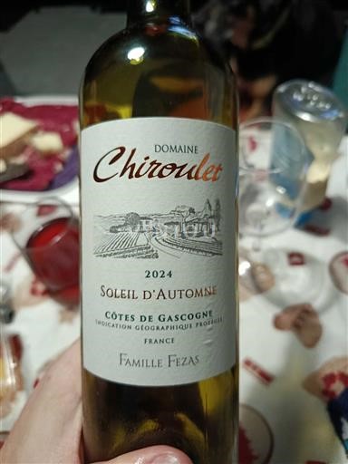 Jihozápad Côtes de Gascogne Domaine Chiroulet Soleil d'Automne 2024
