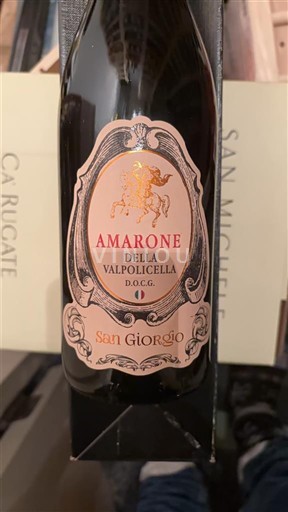 Viner Rouge sec San Giorgio 2020 Italia Veneto Amarone della Valpolicella DOCG