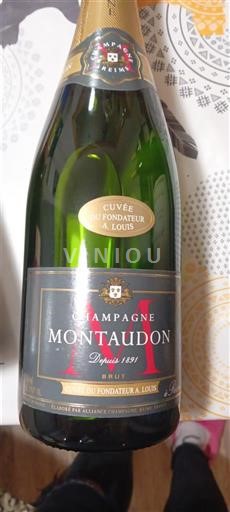 Champagne Sâm-panh Montaudon Fondateur A. Louis Không niên vụ