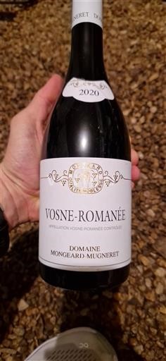Borgonha Vosne-romanée Domaine Mongeard-Mugneret 2020