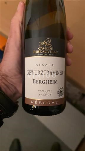Alsace Cave de Ribeauvillé Bergheim Réserve Non-Vintage