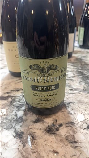 Vùng trồng nho được cấp phép California Bờ biển Sonoma Ammunition 2020