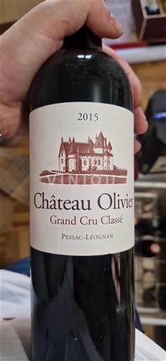 Bordeaux Pessac-Léognan Grand Cru Château Olivier 2015