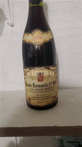 Bourgondië Niet gespecificeerd Premier Cru Madame Roland Viot Les Petits Monts 1989