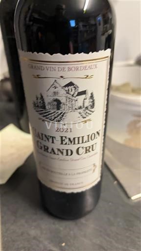 Bordeaux Saint-Émilion Grand Cru Vin de bordeaux 2021