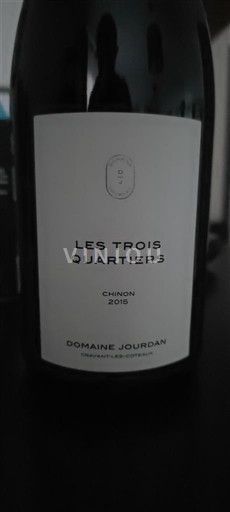 Dolina Loare Chinon Domaine Jourdan Les Trois Quartiers 2015