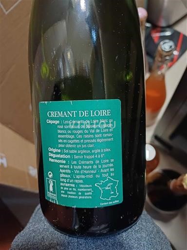 Loiredalen Crémant-de-Loire Domaine Tertre saint gilles Ikke-årgang