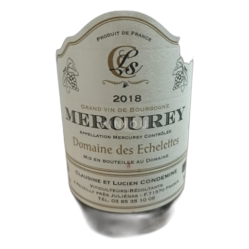 Bourgogne Mercurey Domaine des Echelettes 2018