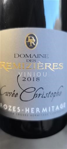 Rhône Valley Crozes-Hermitage Domaine S Remizières Christophe 2018
