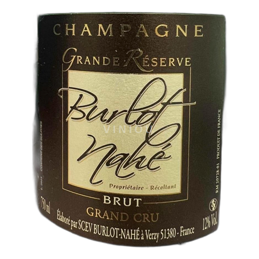 Champaña Champán Grand Cru Burlot Nahe Grande Réserve Sin añada