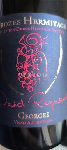 Rhône-dalen Crozes-Hermitage David Reynaud Georges Vignes Authentiques 2022