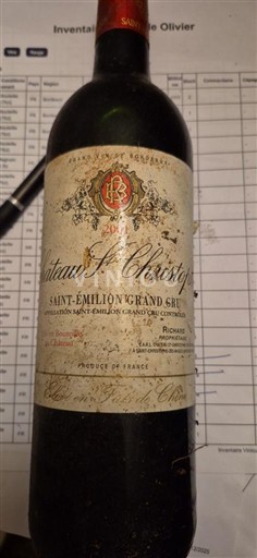 Bordeaux Saint-Émilion Grand Cru Grand Cru Château St. Christophe 2001