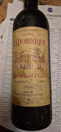 Bordeaux Saint-Émilion Grand Cru Grand Cru Classé Château La Dominique 2002