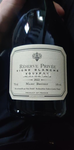 Loire-dalen Vouvray Marc Brédif Réserve Privée Vigne Blanche 2022