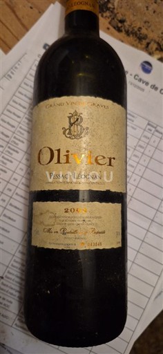 Bordeaux Pessac-Léognan Château Olivier N.043836 2002