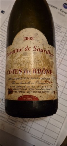 Valle del Rodano Côtes-du-Rhône Domaine Sourihtac 2008
